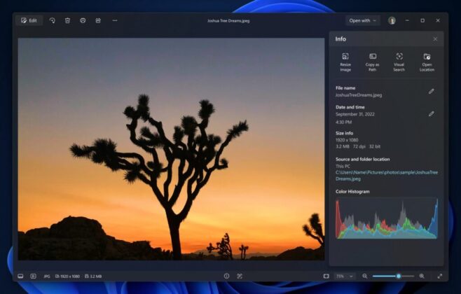 Alaposan megújul a Windows 11 Fotók appja: OneDrive- és iCloud-integráció, AI-szerkesztés, gyorsabb nézegető